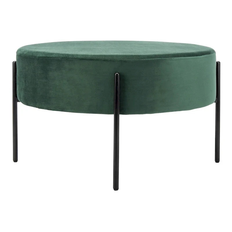SAFAVIEH Shianne Round Velvet Cocktail Ottoman Table 14