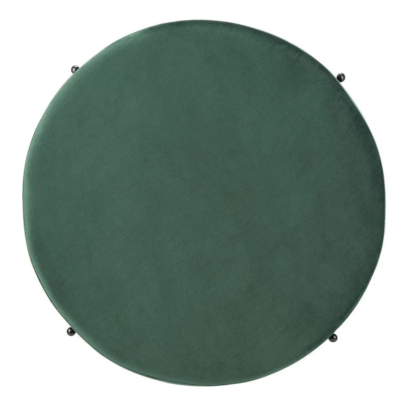 SAFAVIEH Shianne Round Velvet Cocktail Ottoman Table 15