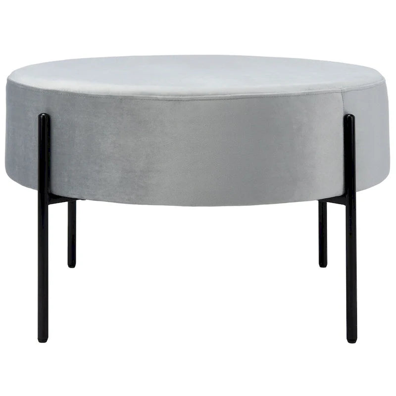 SAFAVIEH Shianne Round Velvet Cocktail Ottoman Table 24