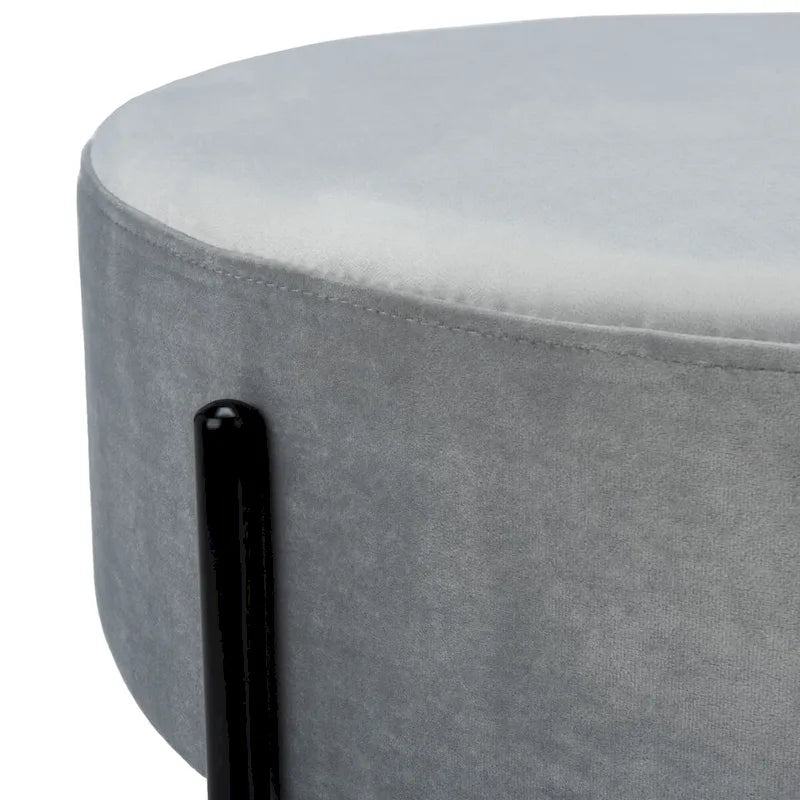 SAFAVIEH Shianne Round Velvet Cocktail Ottoman Table 28