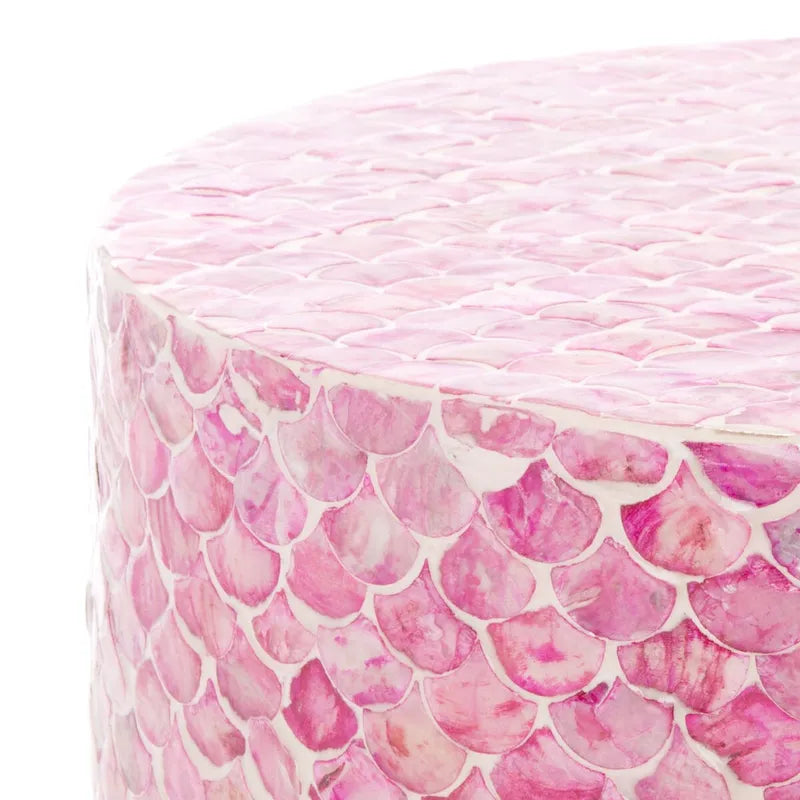 SAFAVIEH Rilla Dark Pink Round Accent Table - Dimensions: 13.8" W x 13.8" L x 19.7" H 6