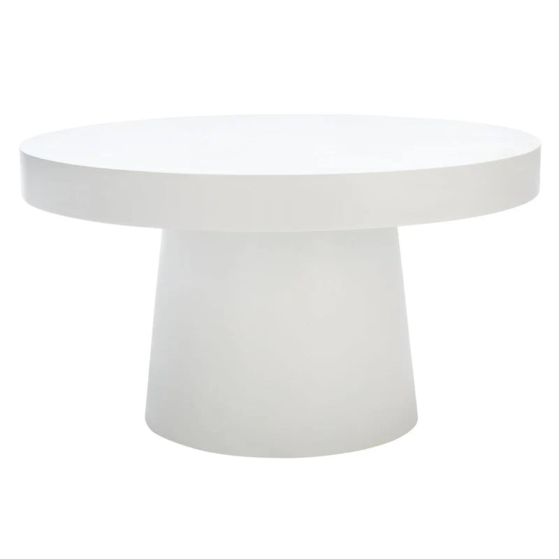 SAFAVIEH Berenice Round Coffee Table - Paper Mache - Dimensions: 31.6" W x 31.6" L x 17.8" H 15