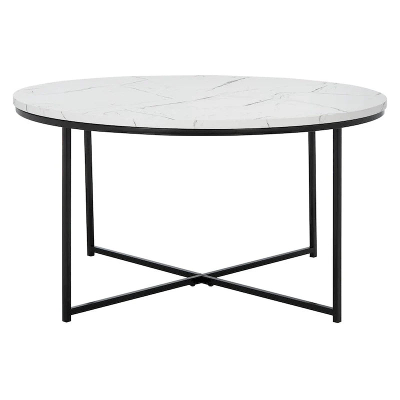 SAFAVIEH Alverda Marble Coffee Table - Dimensions: 35" W x 35" D x 19" H 2