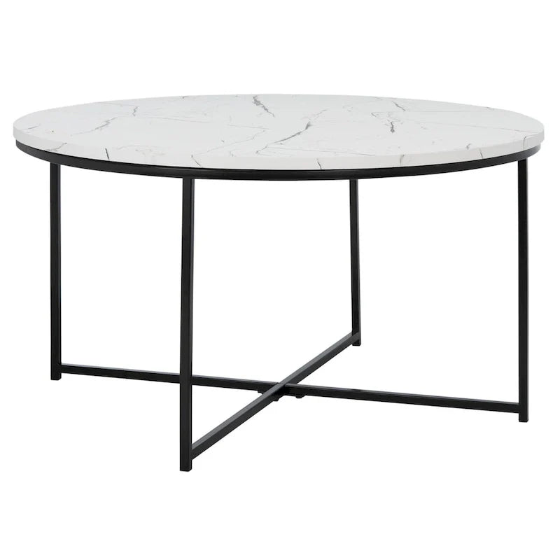 SAFAVIEH Alverda Marble Coffee Table - Dimensions: 35" W x 35" D x 19" H 4
