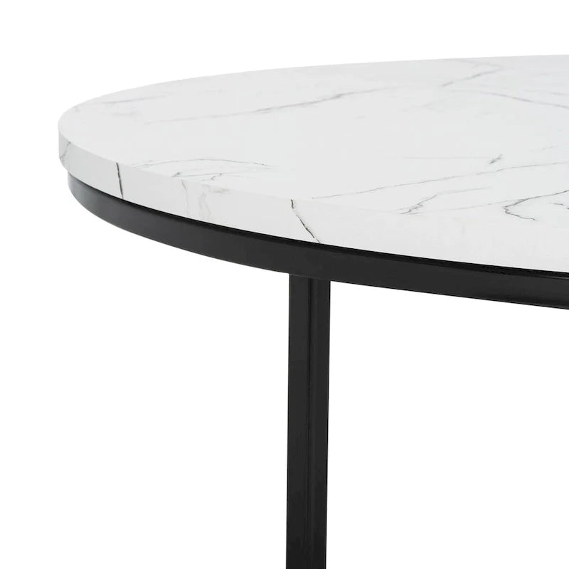 SAFAVIEH Alverda Marble Coffee Table - Dimensions: 35" W x 35" D x 19" H 7