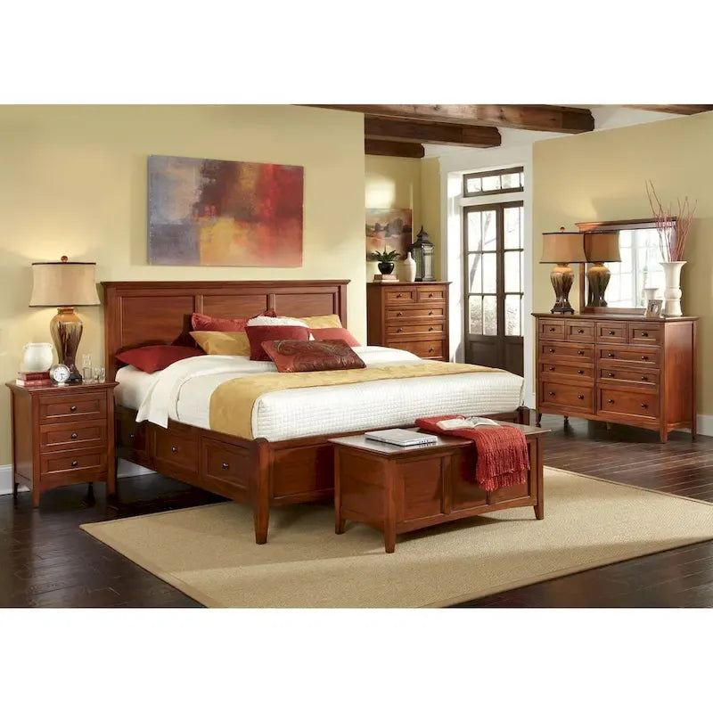 Simply Solid Aiden 6-Piece Queen Bedroom Set in Solid Wood 5