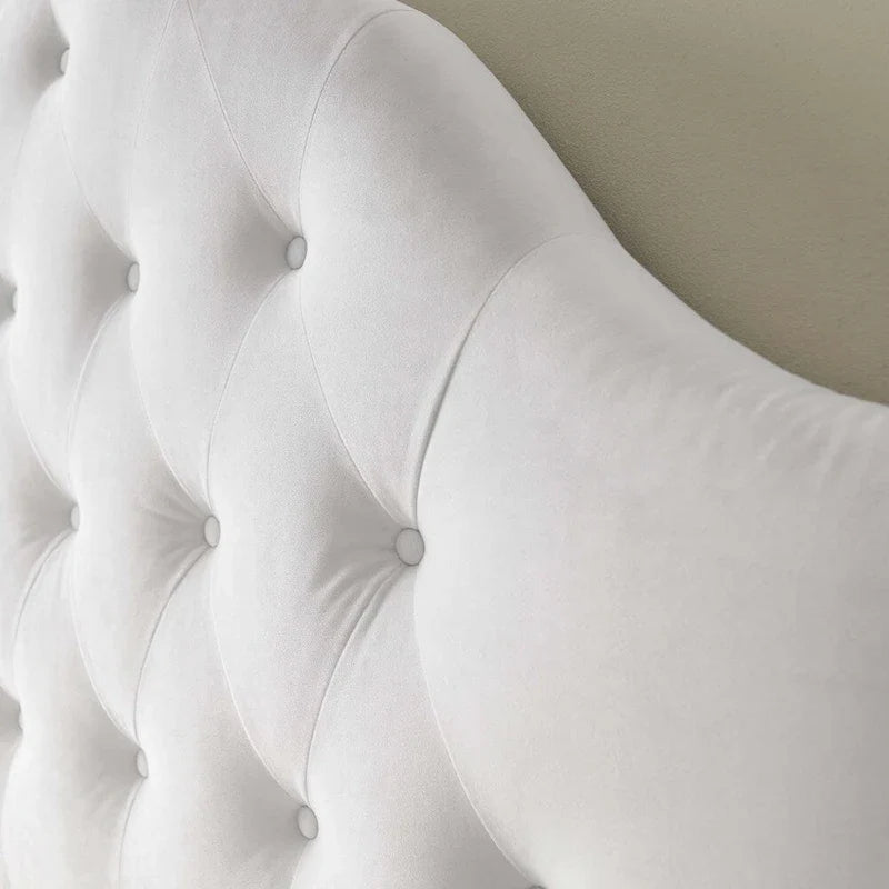 Carson Carrington Labbsand Twin Velvet Headboard with Diamond Tufting 6