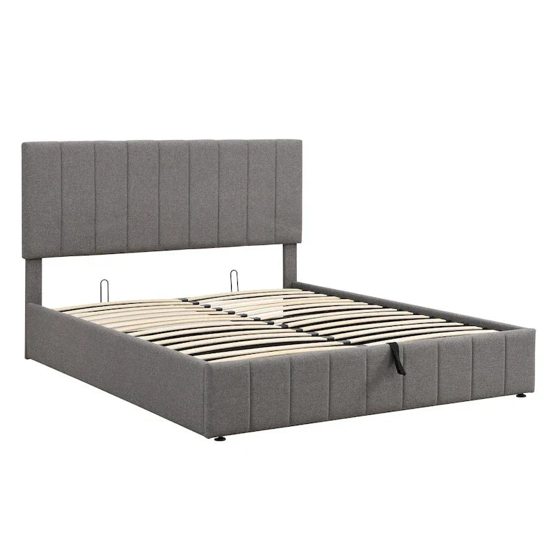 Upholstered Platform Bed with Lift-Up Storage - Full/Queen Size 3