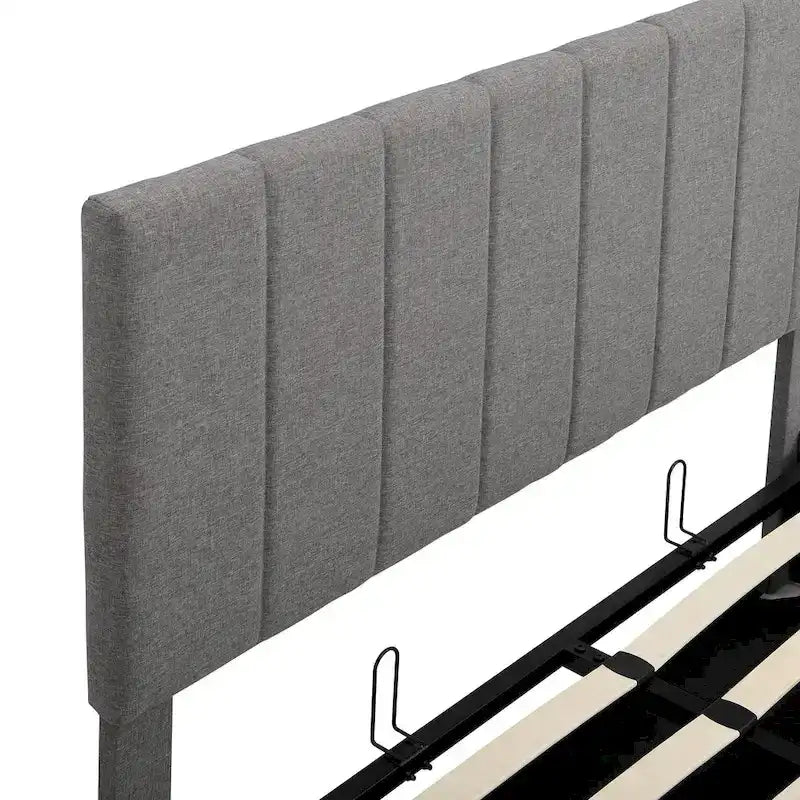 Upholstered Platform Bed with Lift-Up Storage - Full/Queen Size 34
