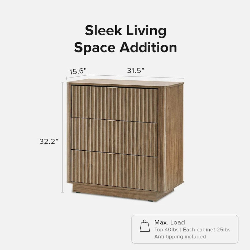 Brooklyn 3-Drawer Dresser by Mopio 8
