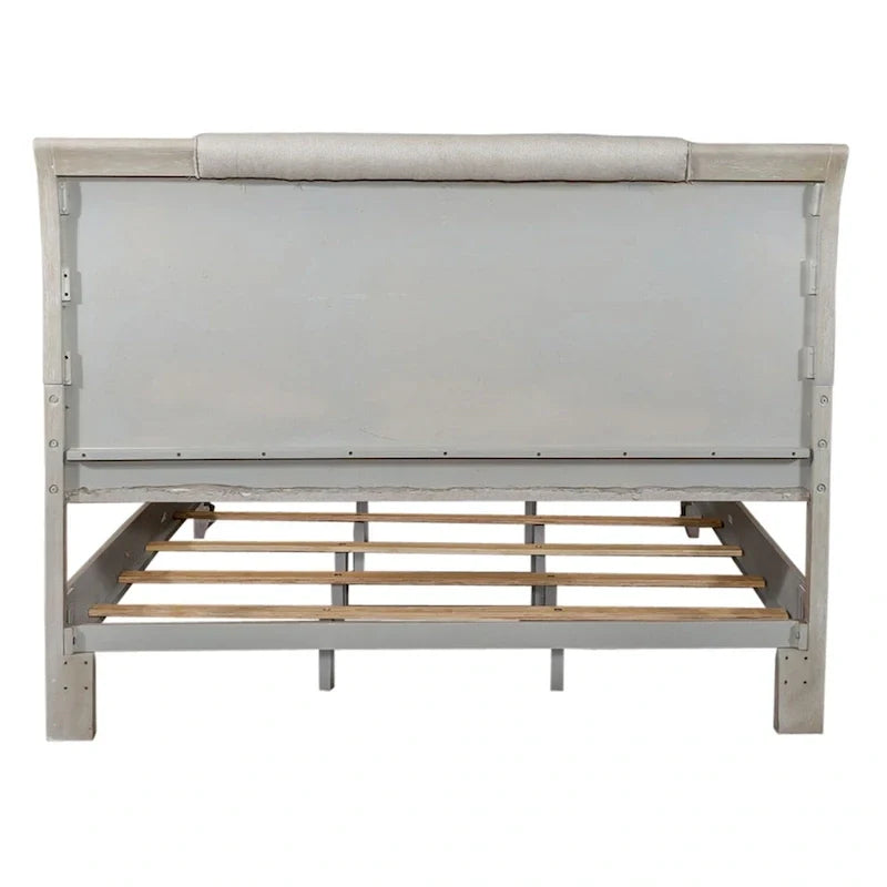 Belmar King Upholstered Bed in Washed Taupe and Silver Champagne 7