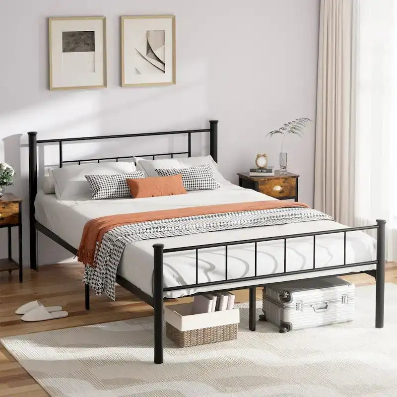 Futzca Bed Frame Featuring Headboard and Footboard 2