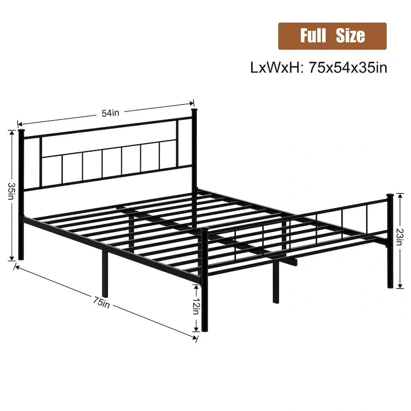 Futzca Bed Frame Featuring Headboard and Footboard 4