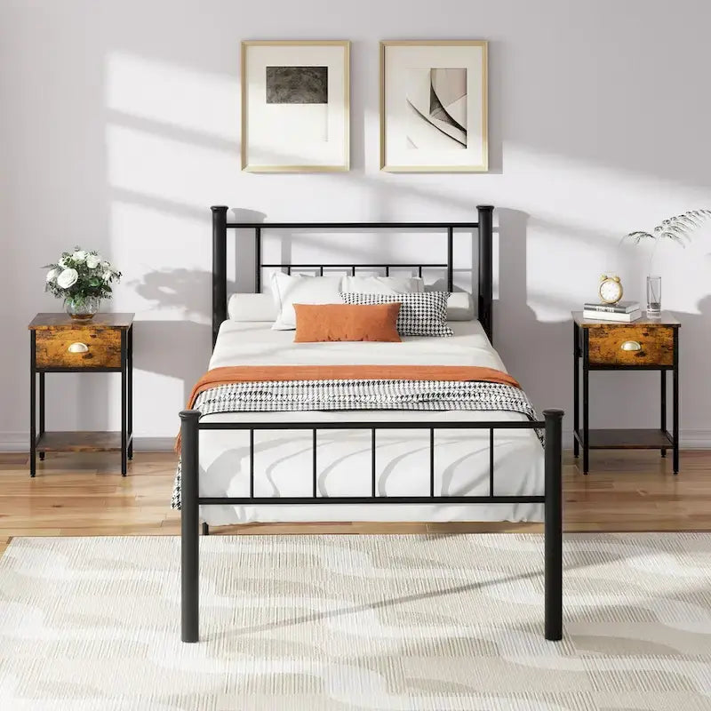 Futzca Bed Frame Featuring Headboard and Footboard 5