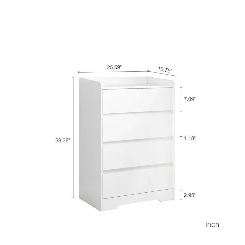 4-Drawer Freestanding Storage Chest – Versatile Dresser for Bedroom, Living Room, Closet, or Office 13