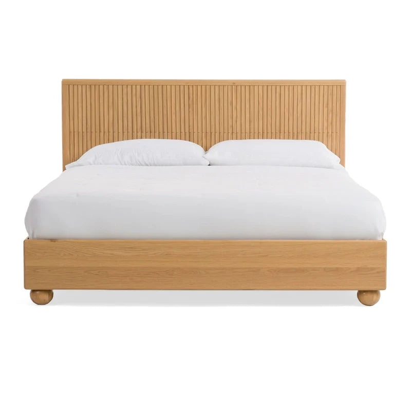 Modrest Winters Contemporary Natural Oak Bed 4