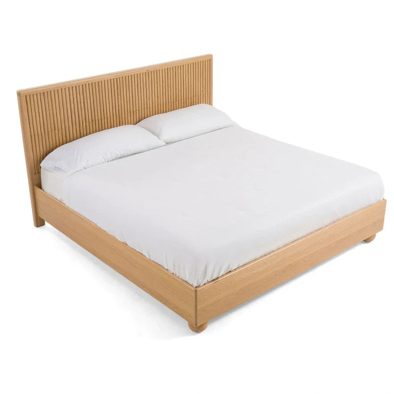 Modrest Winters Contemporary Natural Oak Bed 5