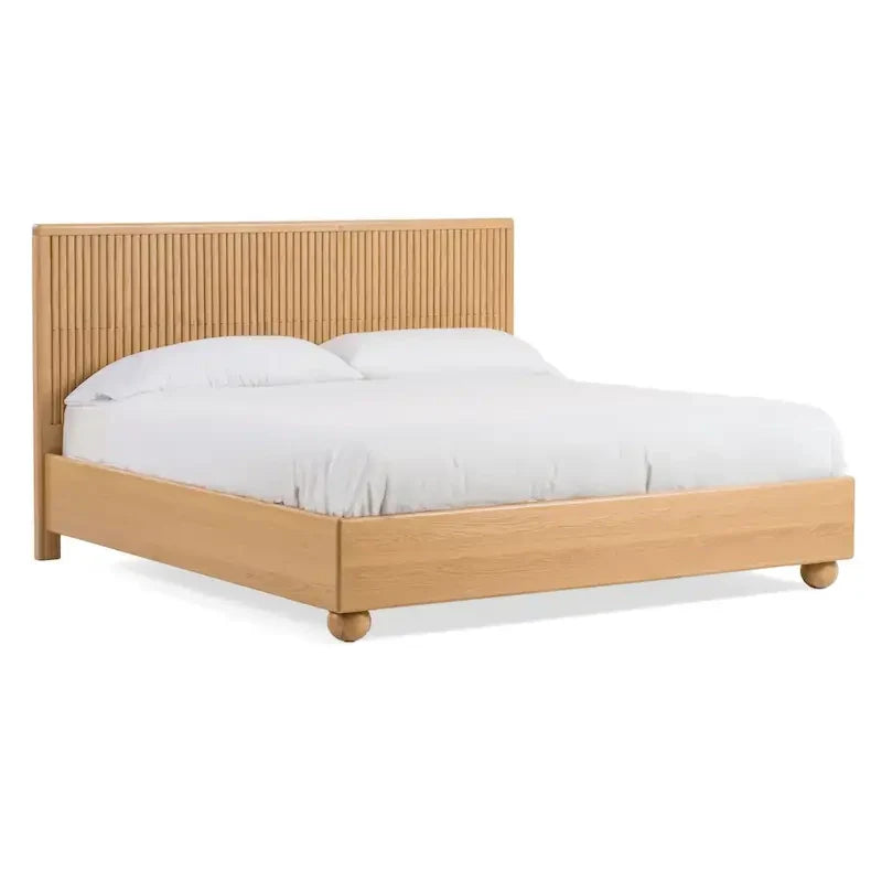 Modrest Winters Contemporary Natural Oak Bed 6