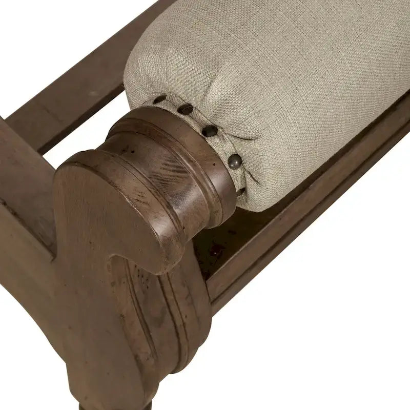 Americana Farmhouse Sleigh Bed with Matching Dresser and Mirror Bedroom Set 7