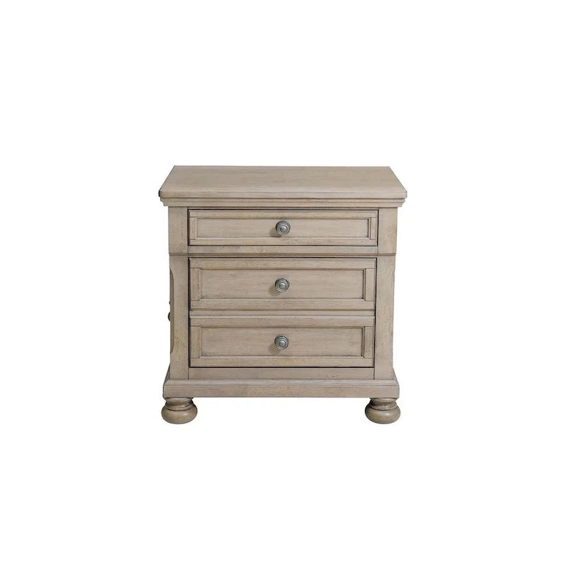 Donald 3-Piece Gray Modern Sleigh Bedroom Set with Storage 6