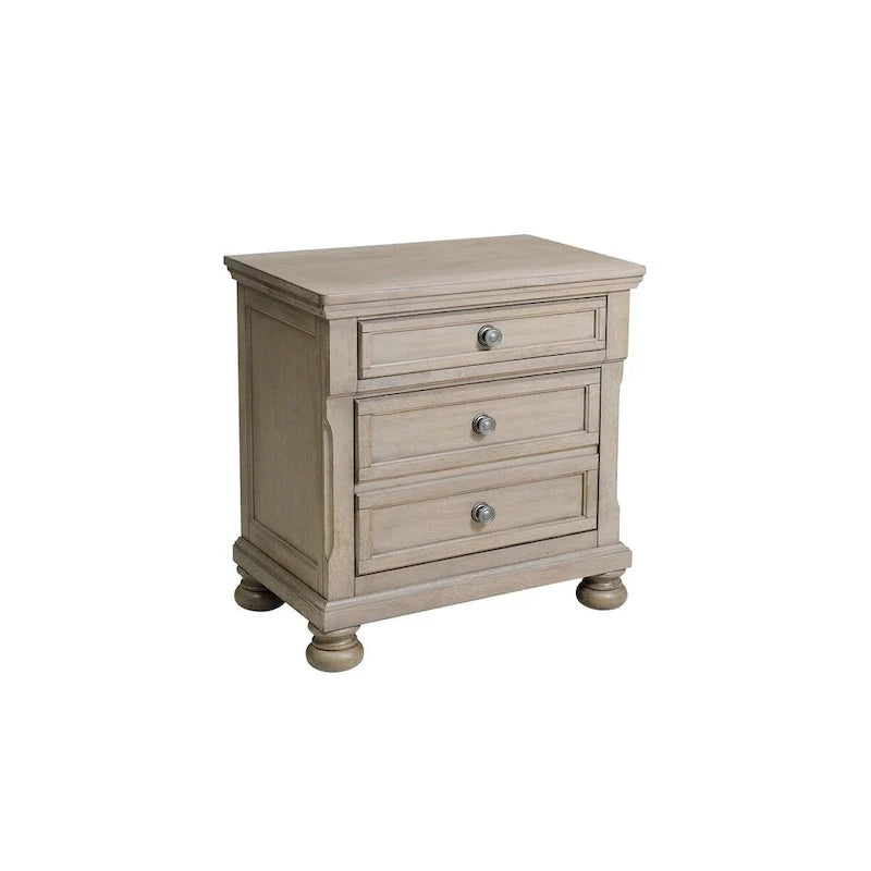Donald 3-Piece Gray Modern Sleigh Bedroom Set with Storage 7