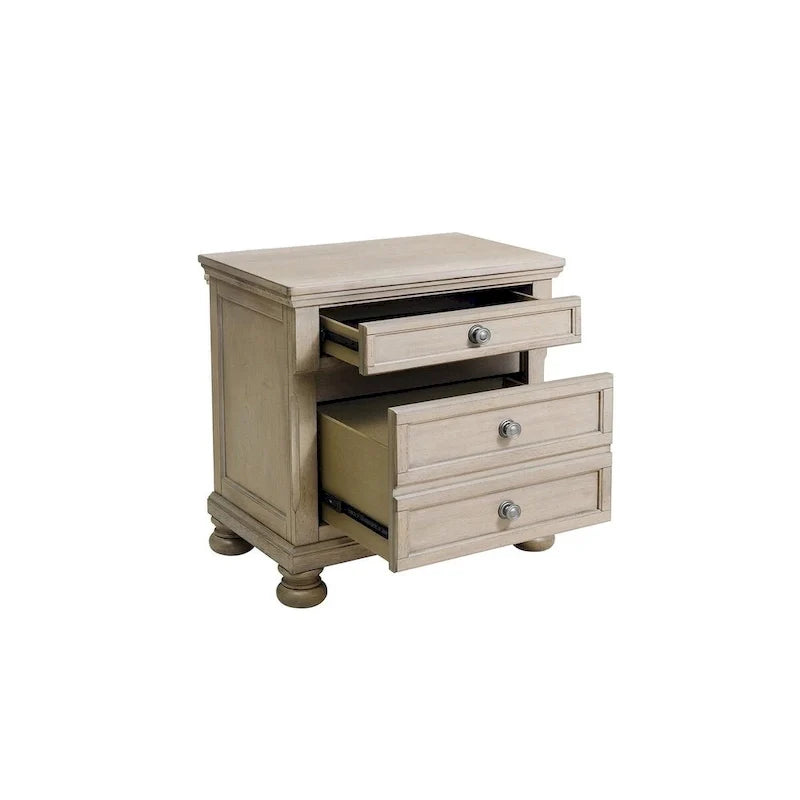 Donald 3-Piece Gray Modern Sleigh Bedroom Set with Storage 8