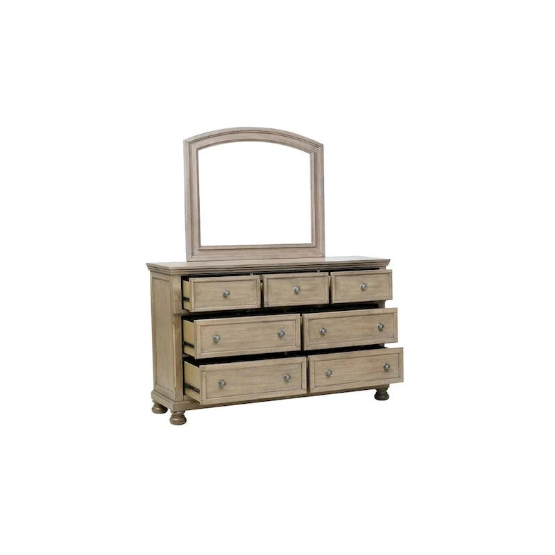 Donald 3-Piece Gray Modern Sleigh Bedroom Set with Storage 16