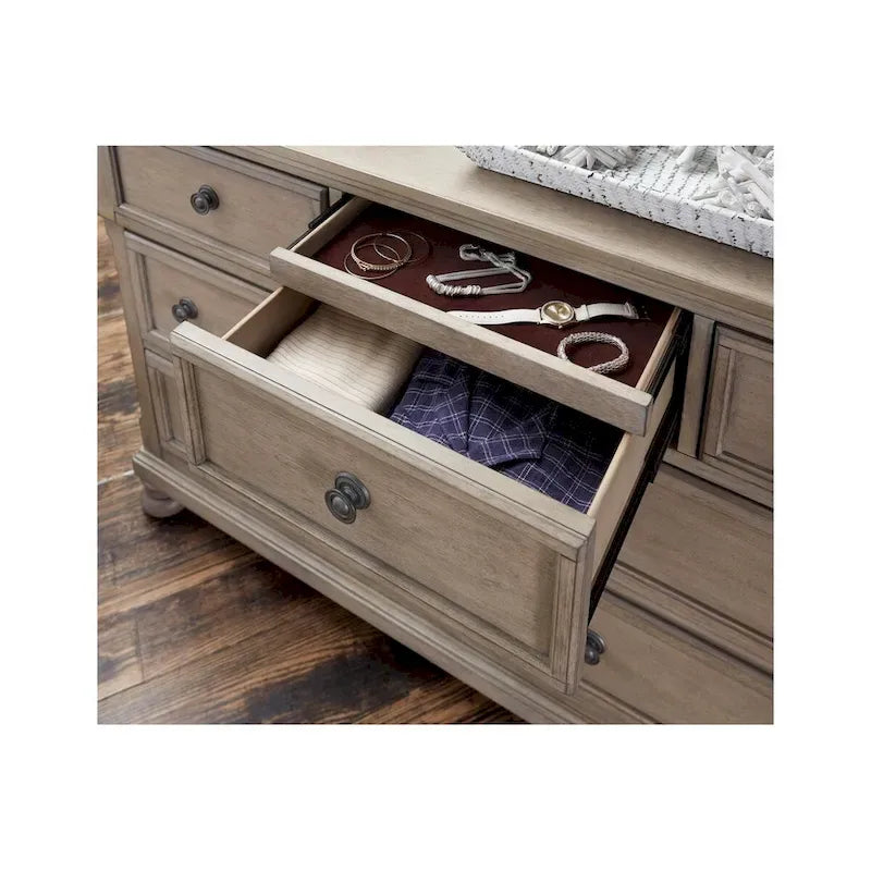 Donald 3-Piece Gray Modern Sleigh Bedroom Set with Storage 17