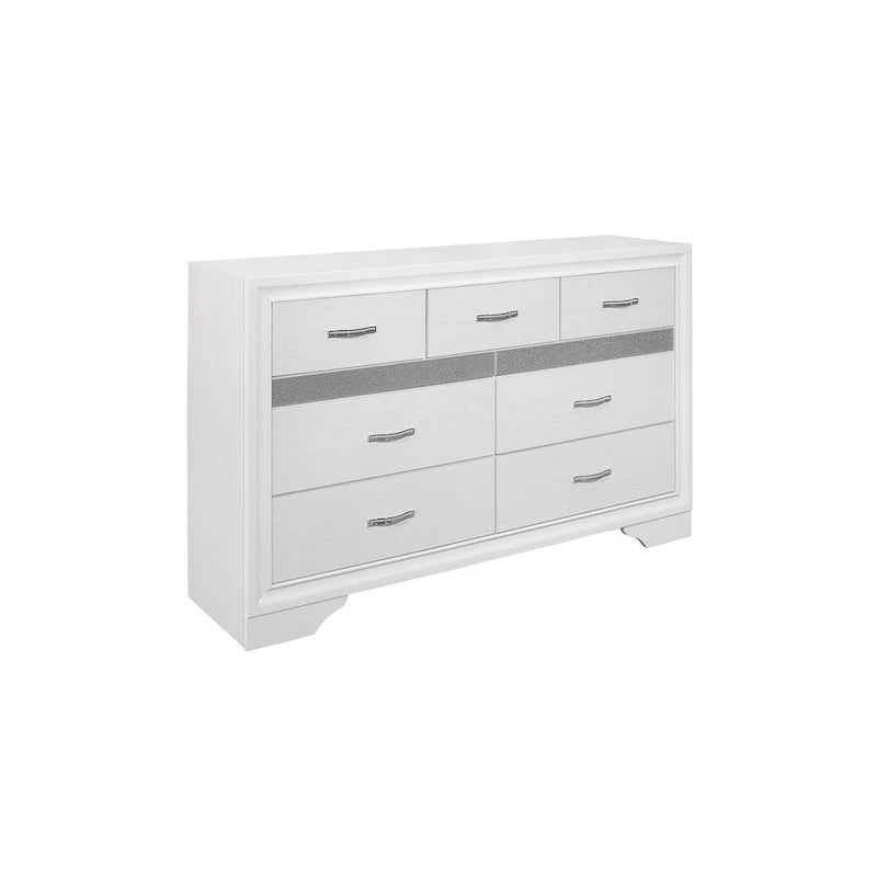Beatrice 4-Piece White Modern Faux Leather Upholstered Storage Bed 9