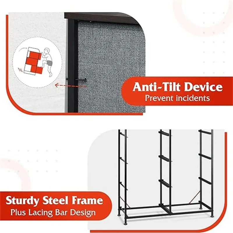 Bedroom Fabric Storage Dresser 17
