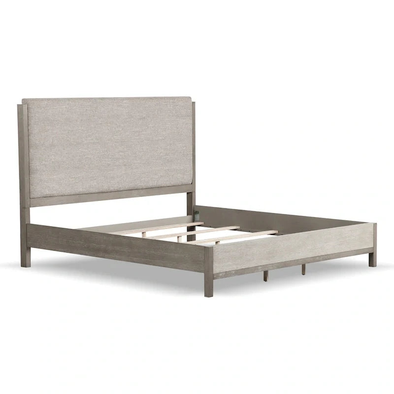 Furniture of America Cruz Contemporary Gray Solid Wood 6-Piece Bedroom Set: Includes Bed, 2 Nightstands, Chest, Dresser, and Mirror 10