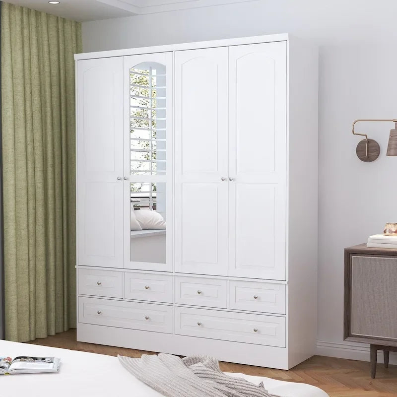 78.7H Combo Twin Wardrobe Set: Stylish and Functional Armoires for Your Closet 42