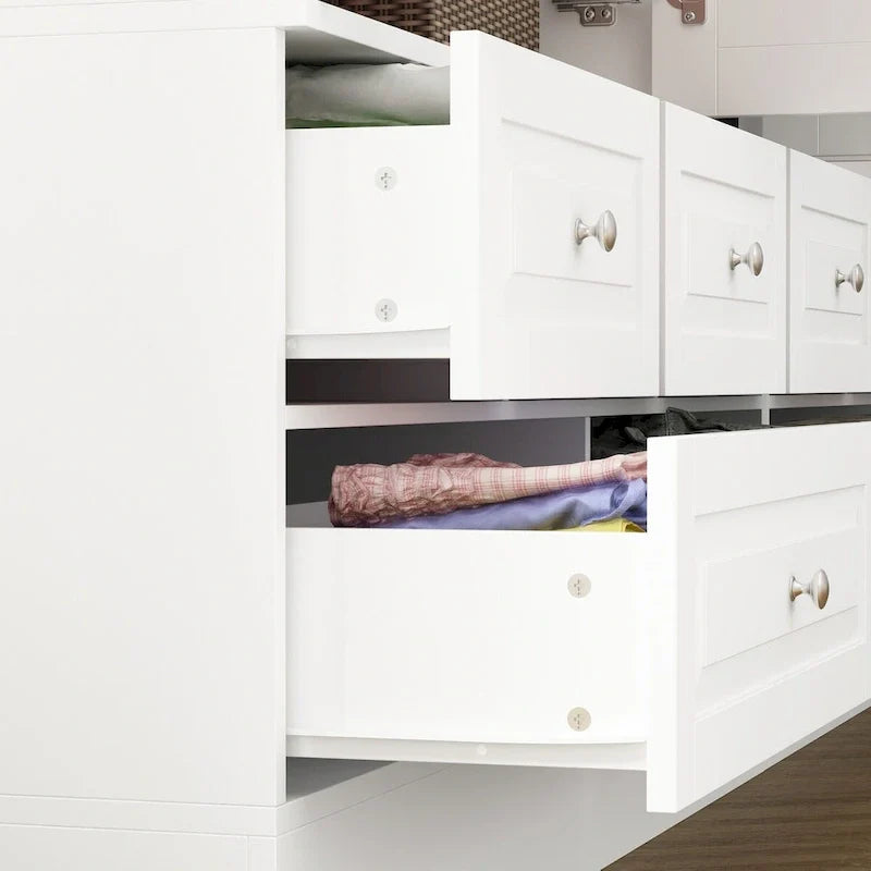 78.7H Combo Twin Wardrobe Set: Stylish and Functional Armoires for Your Closet 13
