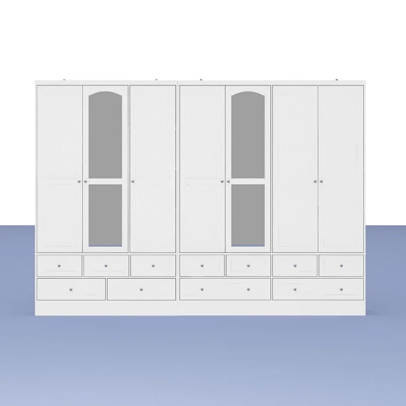 78.7H Combo Twin Wardrobe Set: Stylish and Functional Armoires for Your Closet 20