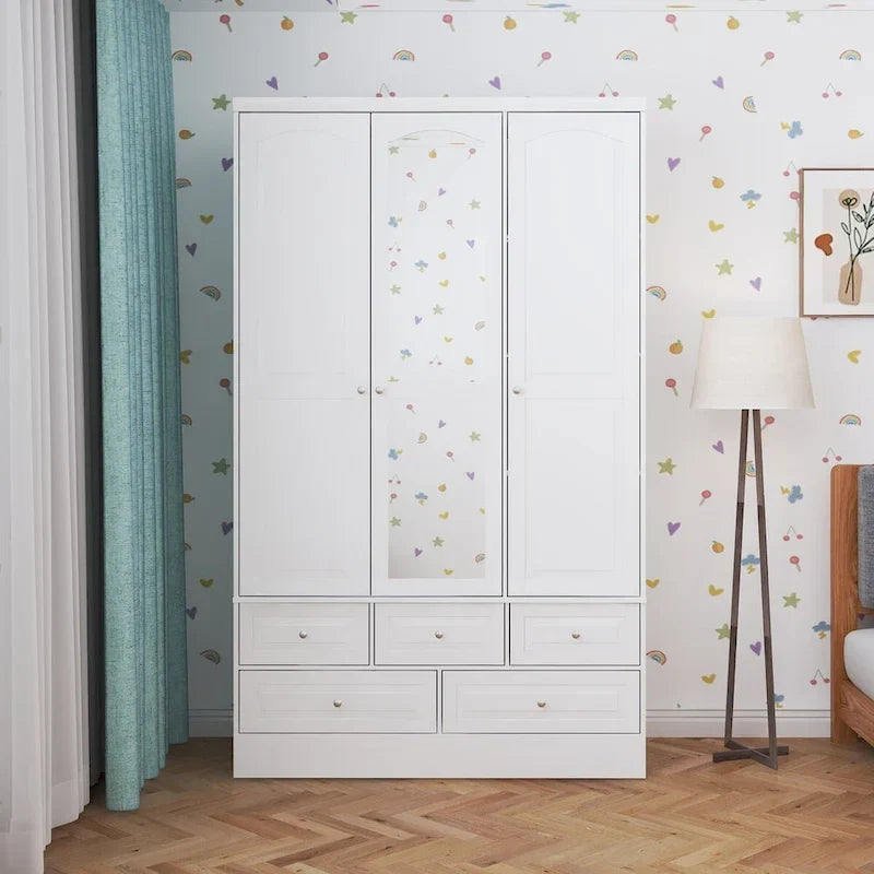 78.7H Combo Twin Wardrobe Set: Stylish and Functional Armoires for Your Closet 28