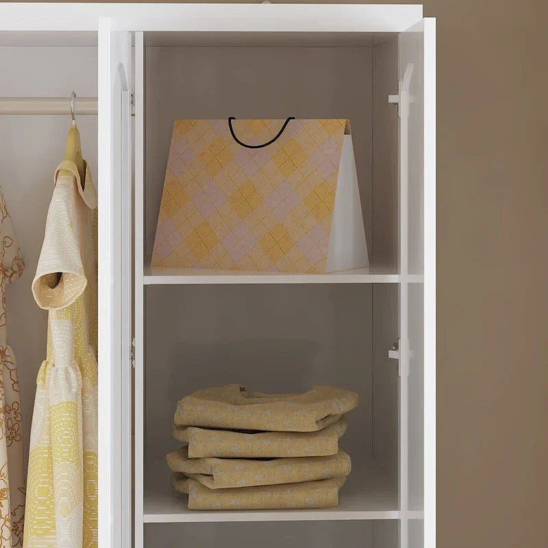 78.7H Combo Twin Wardrobe Set: Stylish and Functional Armoires for Your Closet 33