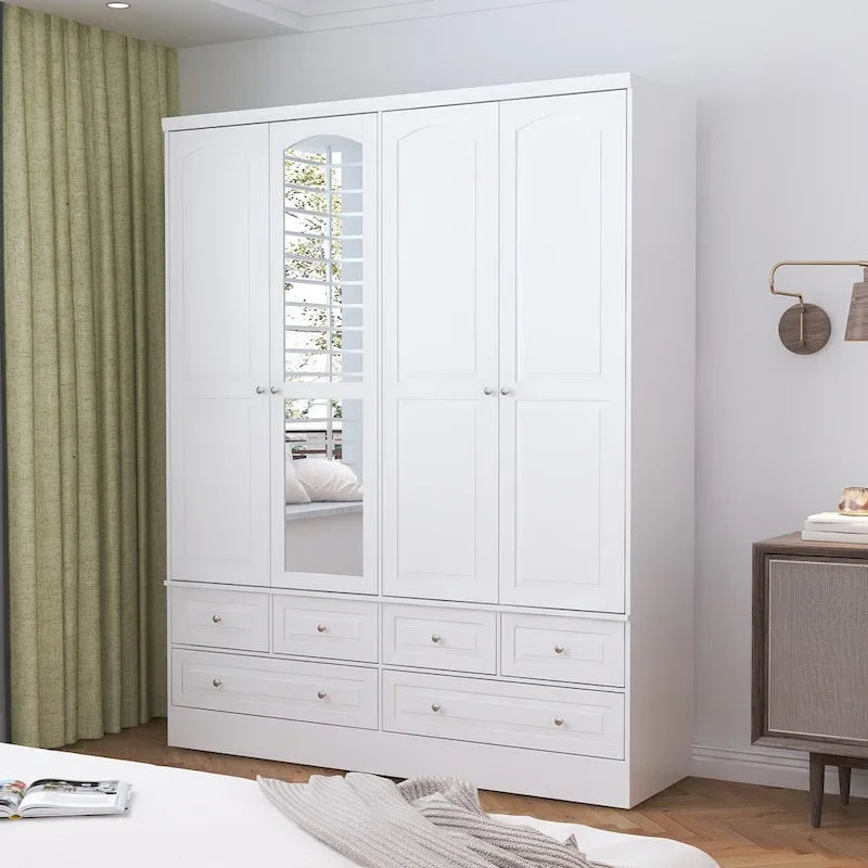 78.7H Combo Twin Wardrobe Set: Stylish and Functional Armoires for Your Closet 37