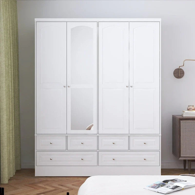 78.7H Combo Twin Wardrobe Set: Stylish and Functional Armoires for Your Closet 38