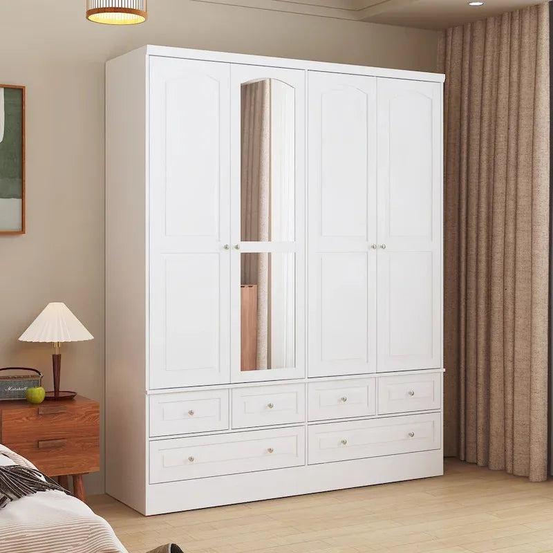 78.7H Combo Twin Wardrobe Set: Stylish and Functional Armoires for Your Closet 40