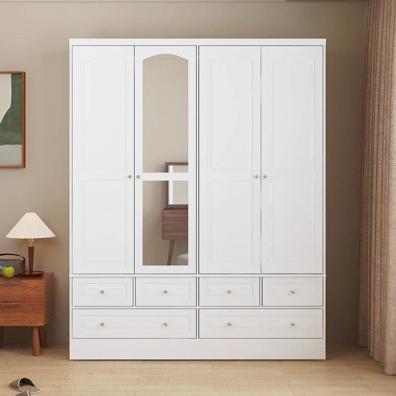 78.7H Combo Twin Wardrobe Set: Stylish and Functional Armoires for Your Closet 41