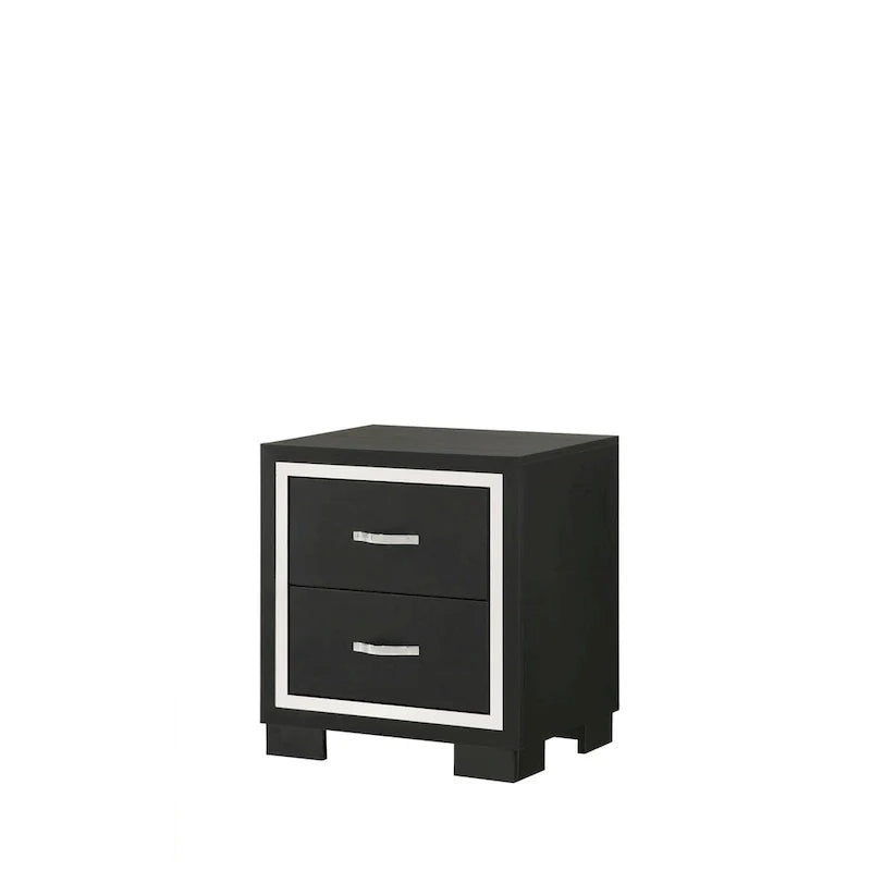 Pedro 6-Piece Black Velvet Upholstered Bedroom Collection 9