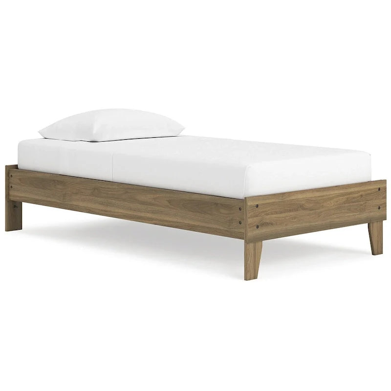 Signature Design by Ashley Deanlow Honey Wood Platform Bed 2
