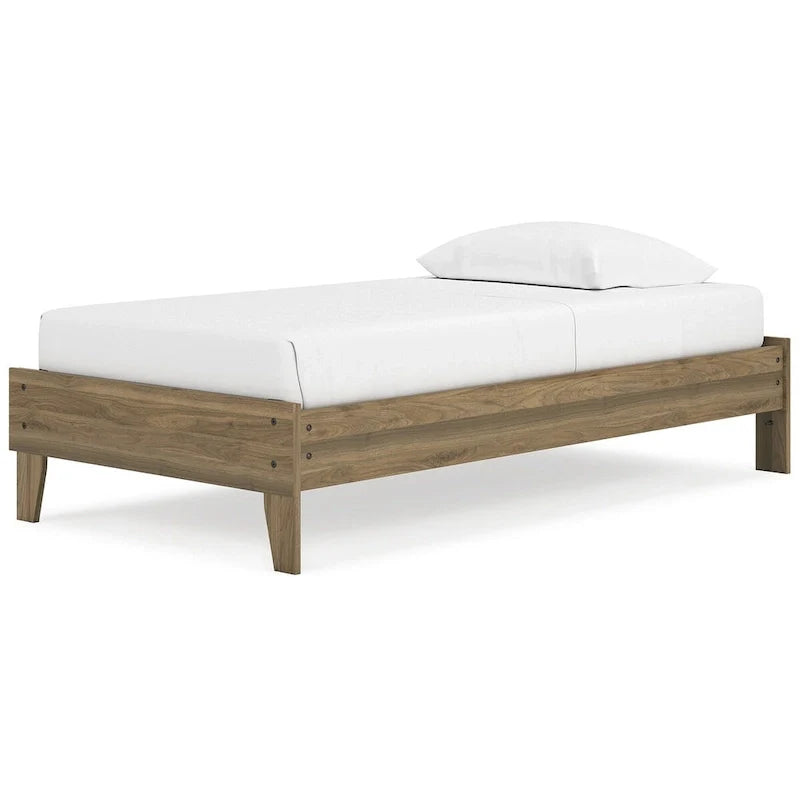 Signature Design by Ashley Deanlow Honey Wood Platform Bed 4