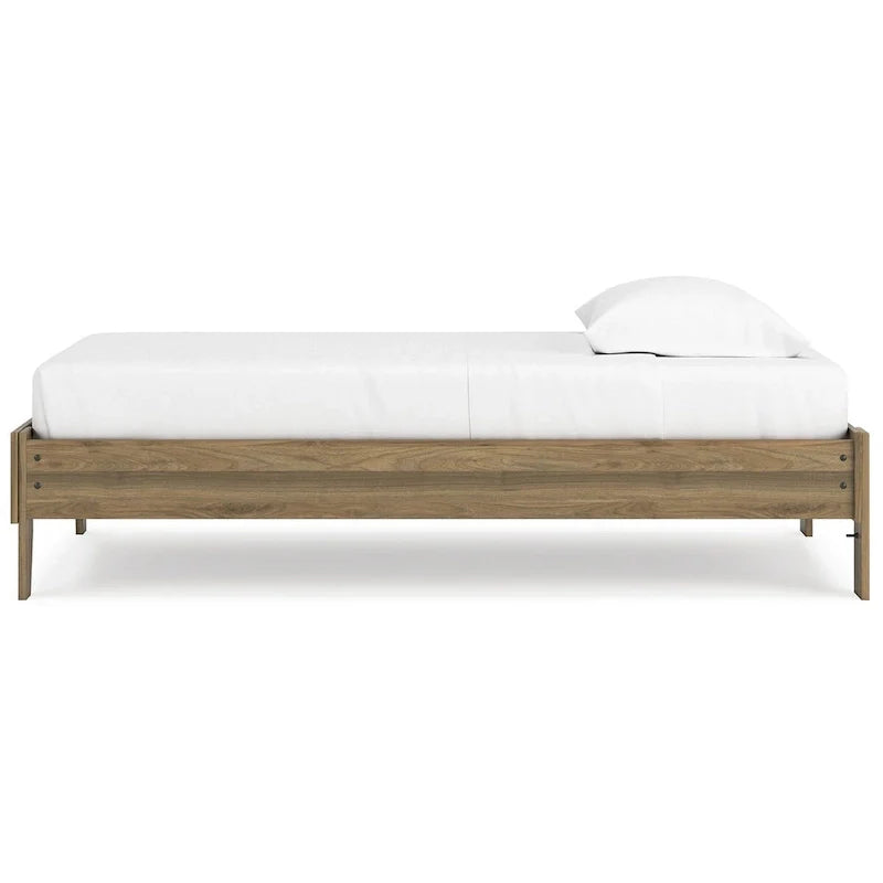 Signature Design by Ashley Deanlow Honey Wood Platform Bed 5