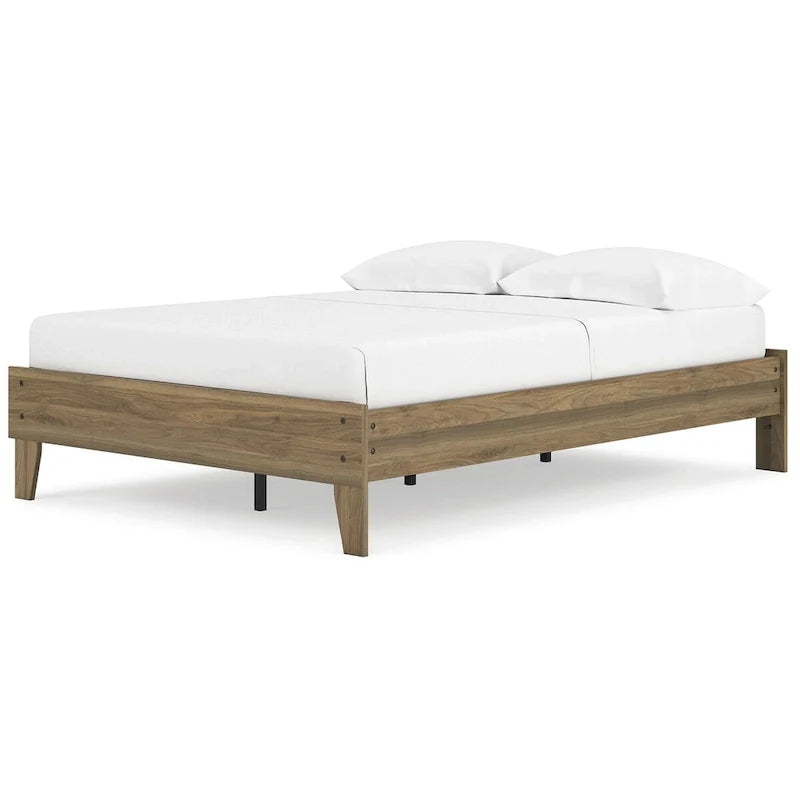 Signature Design by Ashley Deanlow Honey Wood Platform Bed 12