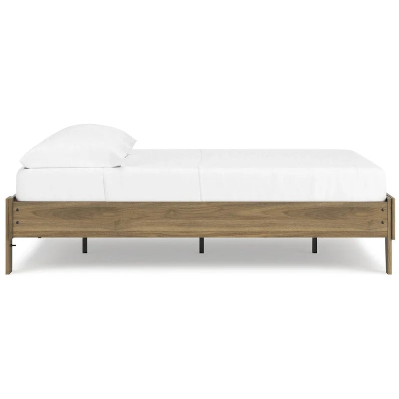 Signature Design by Ashley Deanlow Honey Wood Platform Bed 16