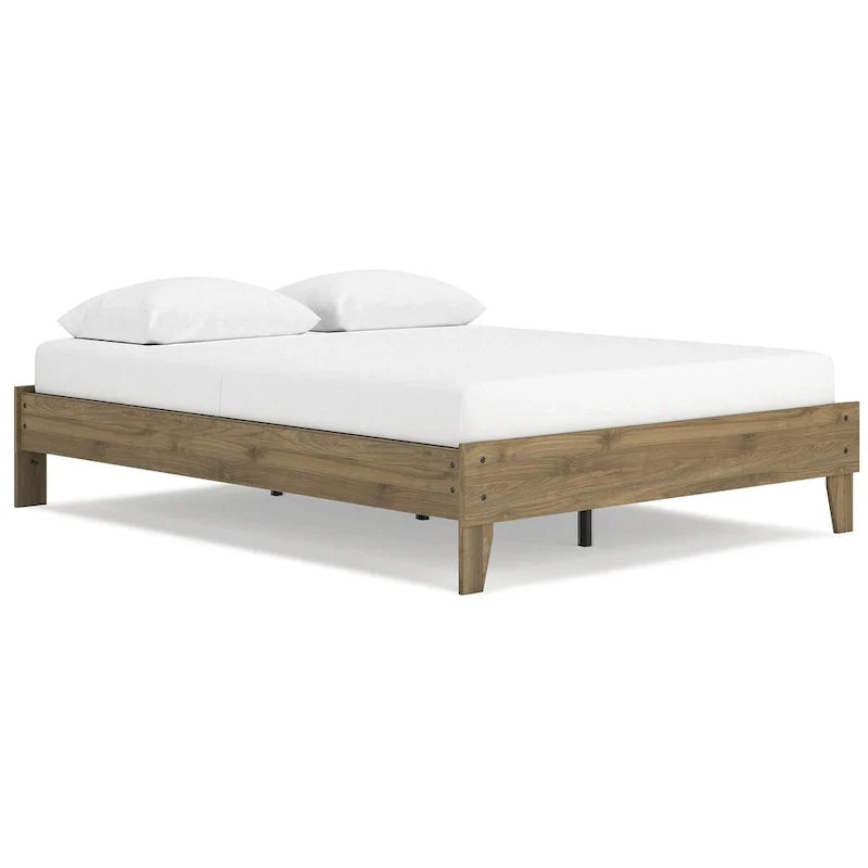 Signature Design by Ashley Deanlow Honey Wood Platform Bed 18