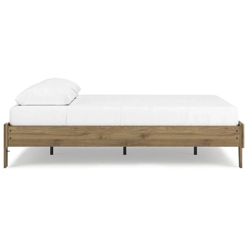 Signature Design by Ashley Deanlow Honey Wood Platform Bed 24