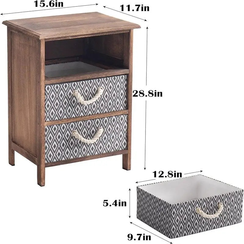 Set of 2 Nightstands 1