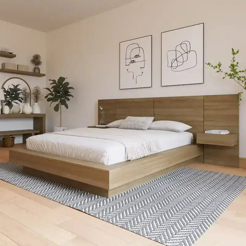 Napa 4-Piece Bedroom Set with Floating Nightstand 3